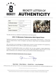 Lot of (2) 2009-10 & 2012-13 Minnesota Timberwolves Team Signed 17x22 Photos w/ Beckett LOA's