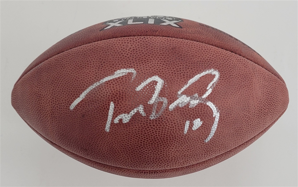 Tom Brady Autographed Super Bowl XLIX "The Duke" Football w/ Case Beckett LOA & Letter of Provenance