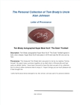 Tom Brady Autographed Super Bowl XLIX The Duke Football w/ Case Beckett LOA & Letter of Provenance