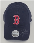 Kevin Youkilis Autographed 2007 World Series Baseball & Hat w/ Case