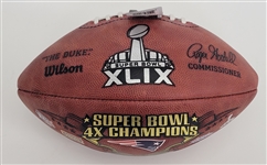 Tom Brady Autographed Super Bowl XLIX The Duke Football LE #1072/10000 w/ Beckett LOA & Letter of Provenance