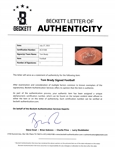Tom Brady Autographed Super Bowl XLIX The Duke Football LE #1072/10000 w/ Beckett LOA & Letter of Provenance