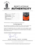 Tom Brady Autographed New England Patriots Hat w/ Beckett LOA & Letter of Provenance