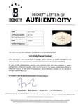 Tom Brady Autographed Football w/ Beckett LOA & Letter of Provenance
