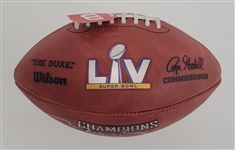 Tom Brady Autographed Super Bowl LV The Duke Football w/ Score Beckett LOA & Letter of Provenance