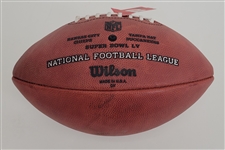Tom Brady Autographed Super Bowl LV The Duke Football w/ Score Beckett LOA & Letter of Provenance