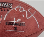 Tom Brady Autographed Super Bowl LV The Duke Football w/ Score Beckett LOA & Letter of Provenance