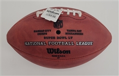 Tom Brady Autographed Super Bowl LV The Duke Football w/ Score Beckett LOA & Letter of Provenance