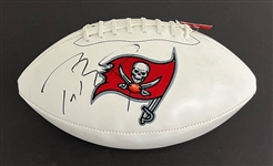 Tom Brady Autographed Tampa Bay Buccaneers Logo Football w/ Beckett LOA & Letter of Provenance