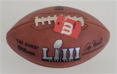 Tom Brady Autographed Super Bowl LIII The Duke Football w/ Beckett LOA & Letter of Provenance