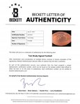 Tom Brady Autographed Super Bowl LIII The Duke Football w/ Beckett LOA & Letter of Provenance