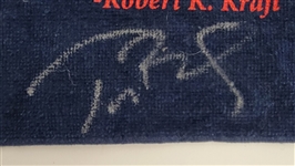 Tom Brady Autographed Super Bowl XLIX Towel w/ Beckett LOA & Letter of Provenance
