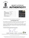 Tom Brady Autographed Super Bowl XLIX Towel w/ Beckett LOA & Letter of Provenance