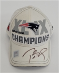 Tom Brady Autographed Super Bowl XLIX Champions Hat w/ Beckett LOA & Letter of Provenance