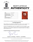Tom Brady Autographed TB Women's Hat w/ Beckett LOA & Letter of Provenance