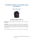 Tom Brady Autographed TB12 Hat w/ Beckett LOA & Letter of Provenance & Letter of Provenance