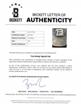 Tom Brady Autographed TB12 Hat w/ Beckett LOA & Letter of Provenance