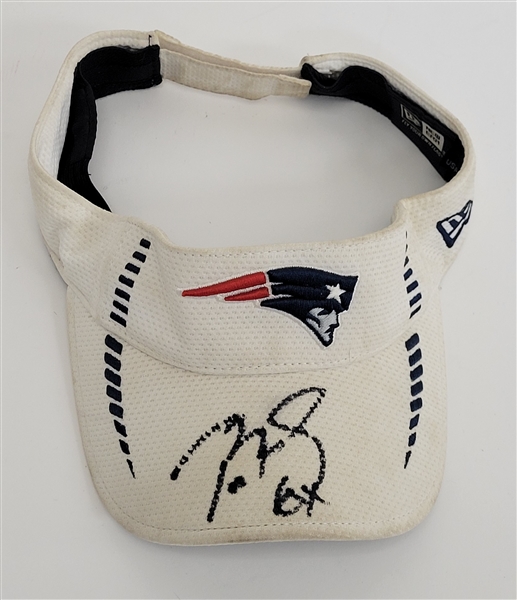 Tom Brady Autographed & Inscribed New England Patriots Visor w/ Beckett LOA & Letter of Provenance