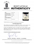 Tom Brady Autographed & Inscribed New England Patriots Visor w/ Beckett LOA & Letter of Provenance