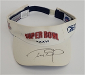 Tom Brady Super Bowl XXXVI Worn & Autographed Visor w/ Beckett LOA & Letter of Provenance