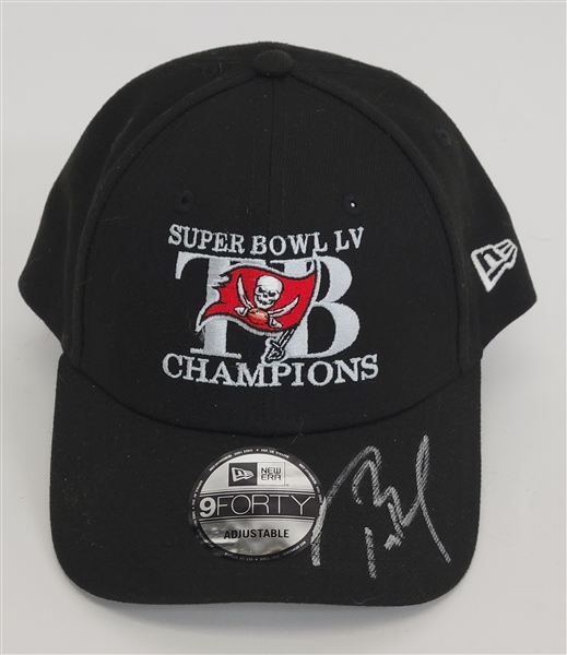 Tom Brady Autographed Super Bowl LV Champions Hat w/ Beckett LOA & Letter of Provenance