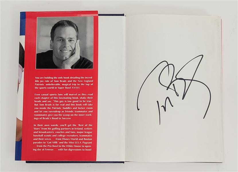 Tom Brady Autographed Book w/ Beckett LOA & Letter of Provenance