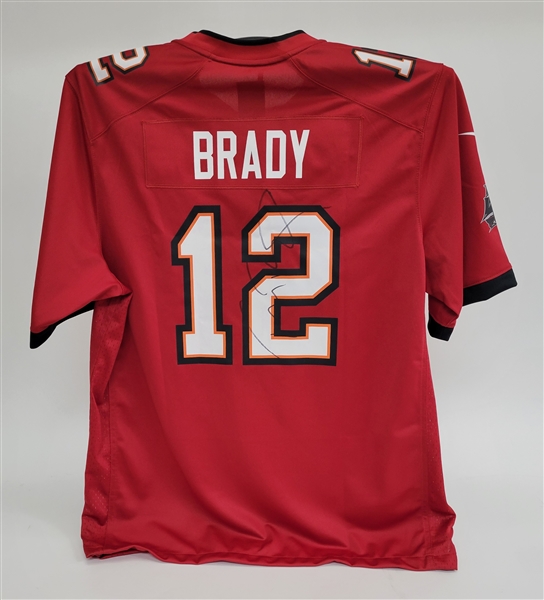 Tom Brady Autographed Authentic Tampa Bay Buccaneers Super Bowl LV Jersey w/ Beckett LOA & Letter of Provenance