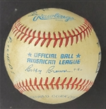 Bert Blyleven 15th Win 1985 Season Passed Don Drysdale and Vida Blue All Time Win List Game Used Final Out Stat Baseball w/Blyleven Signed Letter of Provenance
