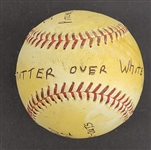 Bert Blyleven 3rd Career Win Game Used Final Out Stat Baseball June 27, 1970 Complete Game Twins vs White Sox w/Blyleven Signed Letter of Provenance