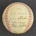 Bert Blyleven 1st Win with Orlando Twins 1969 Team Signed Baseball w/Blyleven Signed Letter of Provenance