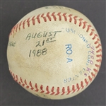 Bert Blyleven 3,400th Major League Strikeout Actual Game Used Stat Baseball 7th Pitcher All Time w/Blyleven Signed Letter of Provenance