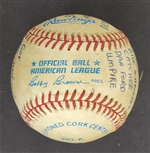 Bert Blyleven 3,509th Career Strikeout 6th All Time Passing Walter Johnson Actual Game Used Stat Baseball w/Blyleven Signed Letter of Provenance