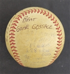 Bert Blyleven 17th Win Final of 1972 Season Minnesota Twins Game Used Stat Baseball w/Blyleven Signed Letter of Provenance