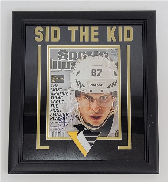 Sidney Crosby Autographed & Framed Sports Illustrated Cover JSA