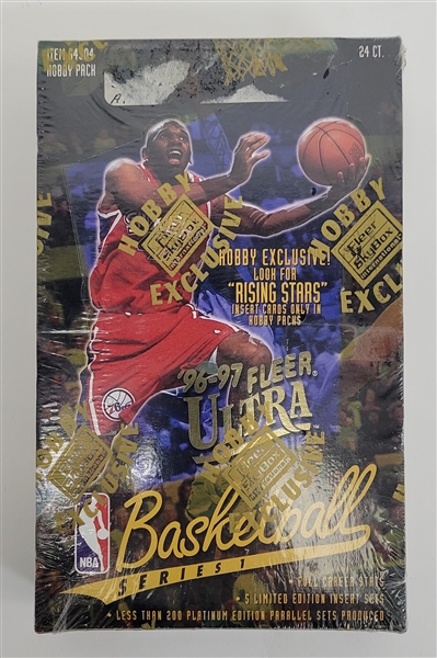 Factory Sealed 1996-97 Fleer Ultra Basketball Series 1 Hobby Box *Possible Kobe Rookie*