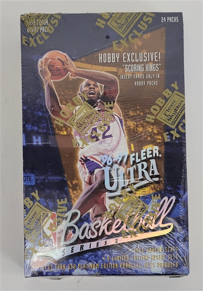 Factory Sealed 1996-97 Fleer Ultra Basketball Series 2 Hobby Box