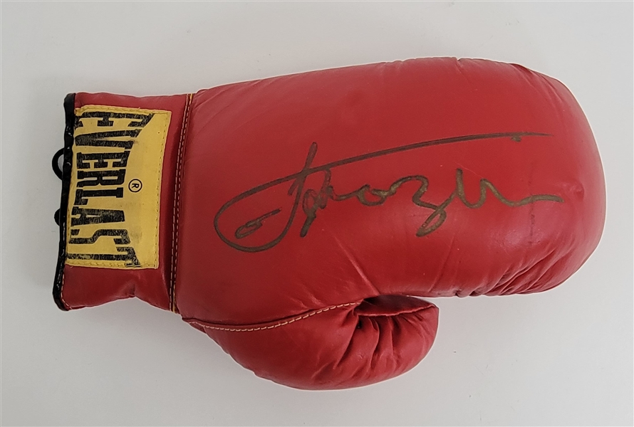 Joe Frazier Autographed Everlast Boxing Glove w/ Beckett LOA