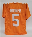 Hendon Hooker Autographed Custom College Jersey JSA