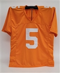 Hendon Hooker Autographed Custom College Jersey JSA