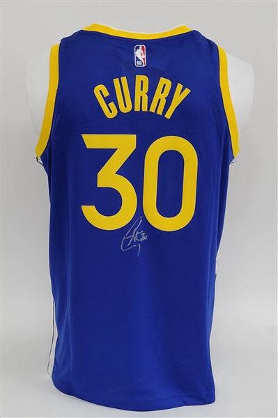 Steph Curry Autographed Authentic Golden State Warriors Jersey JSA
