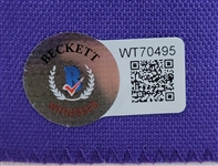 Magic Johnson Autographed Custom Jersey Beckett