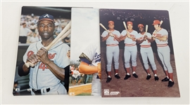 Lot of 58 Unsigned Hank Aaron, Don Drysdale, & Big Red Machine 8x10 Photos