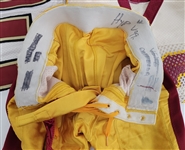 Lot of 2 Minnesota Gophers 1992 Game Worn Football Jerseys + 4 Pairs of Game Used Pants
