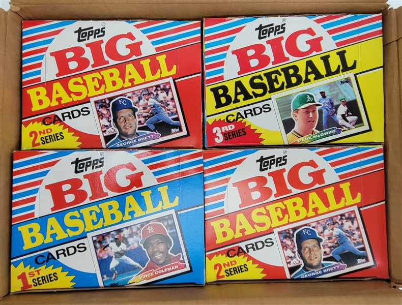1988 Big Topps Baseball Vending Case w/ 28 Boxes