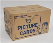 Factory Sealed 1990 Topps Baseball Vending Case - 24 Boxes/500 Cards