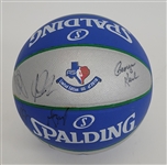 2010 NBA All-Stars & Coach Autographed Basketball w/ Kevin Durant Tim Duncan Dwyane Wade & Kevin Garnett NBA LOA & Beckett LOA