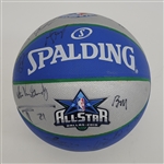 2010 NBA All-Stars & Coach Autographed Basketball w/ Kevin Durant Tim Duncan Dwyane Wade & Kevin Garnett NBA LOA & Beckett LOA