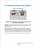 Bert Blyleven Signed Majestic Authentic Minnesota Twins Jersey with 9 Career Inscribed Stats w/Blyleven Signed Letter of Provenance