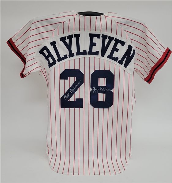 Bert Blyleven Minnesota Twins Wives Jersey Worn By His Wife Gayle Signed by Both w/Blyleven Signed Letter of Provenance