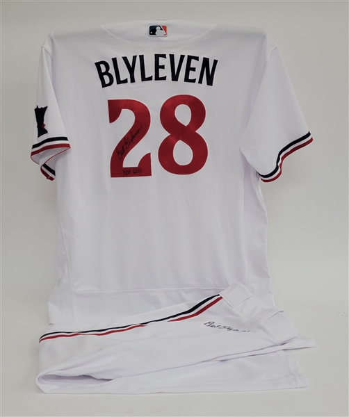 Bert Blyleven 2023 Minnesota Twins Spring Training Coaches Used Uniform Signed w/Blyleven Signed Letter of Provenance